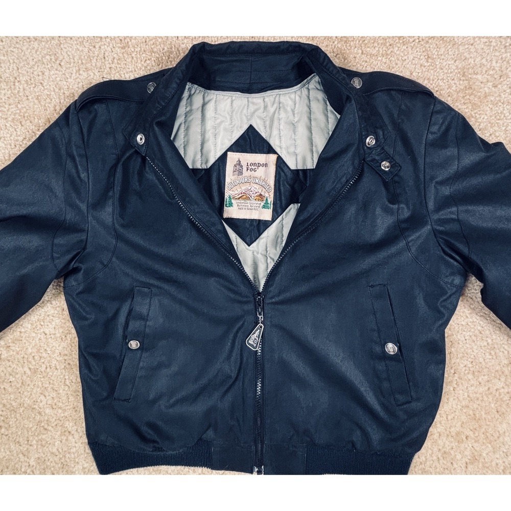 Vintage London Fog Outdoors Unlimited Bomber Jacket Removable Quilt Lining 40 R